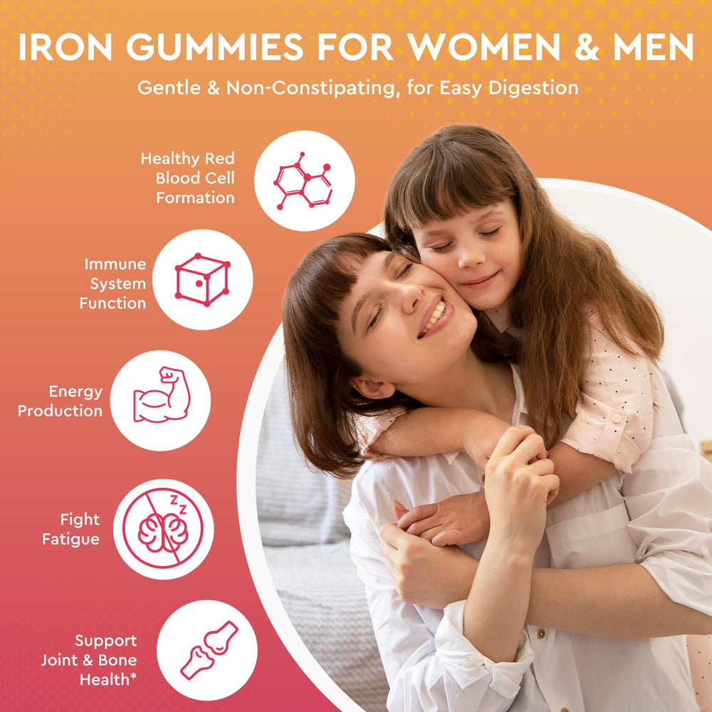 Pouring ReviNutra Iron Gummies shows easy daily supplement routine.