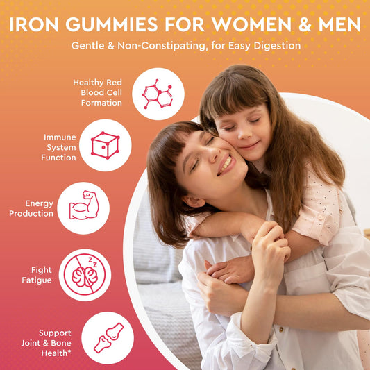Pouring ReviNutra Iron Gummies shows easy daily supplement routine.