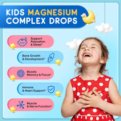 Revinutra kids magnesium drops dropper ready for easy daily dosing.