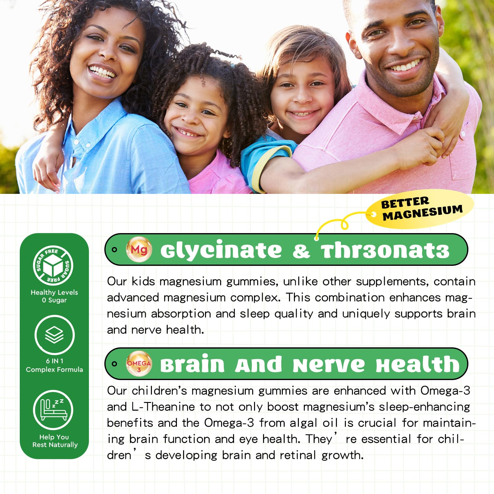 Omega-3 algae blend supports brain and nerve function alongside magnesium
