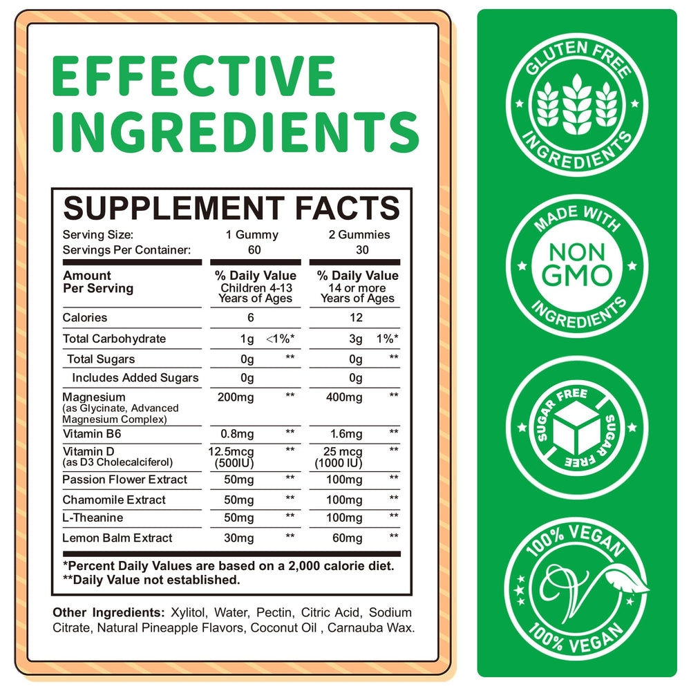 ReviNutra Kids Gummies pineapple close-up shows chewy texture and tasty flavor.