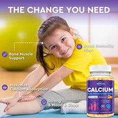 ReviNutra peach mango gummies jar highlights sugar-free, kid-friendly flavor.