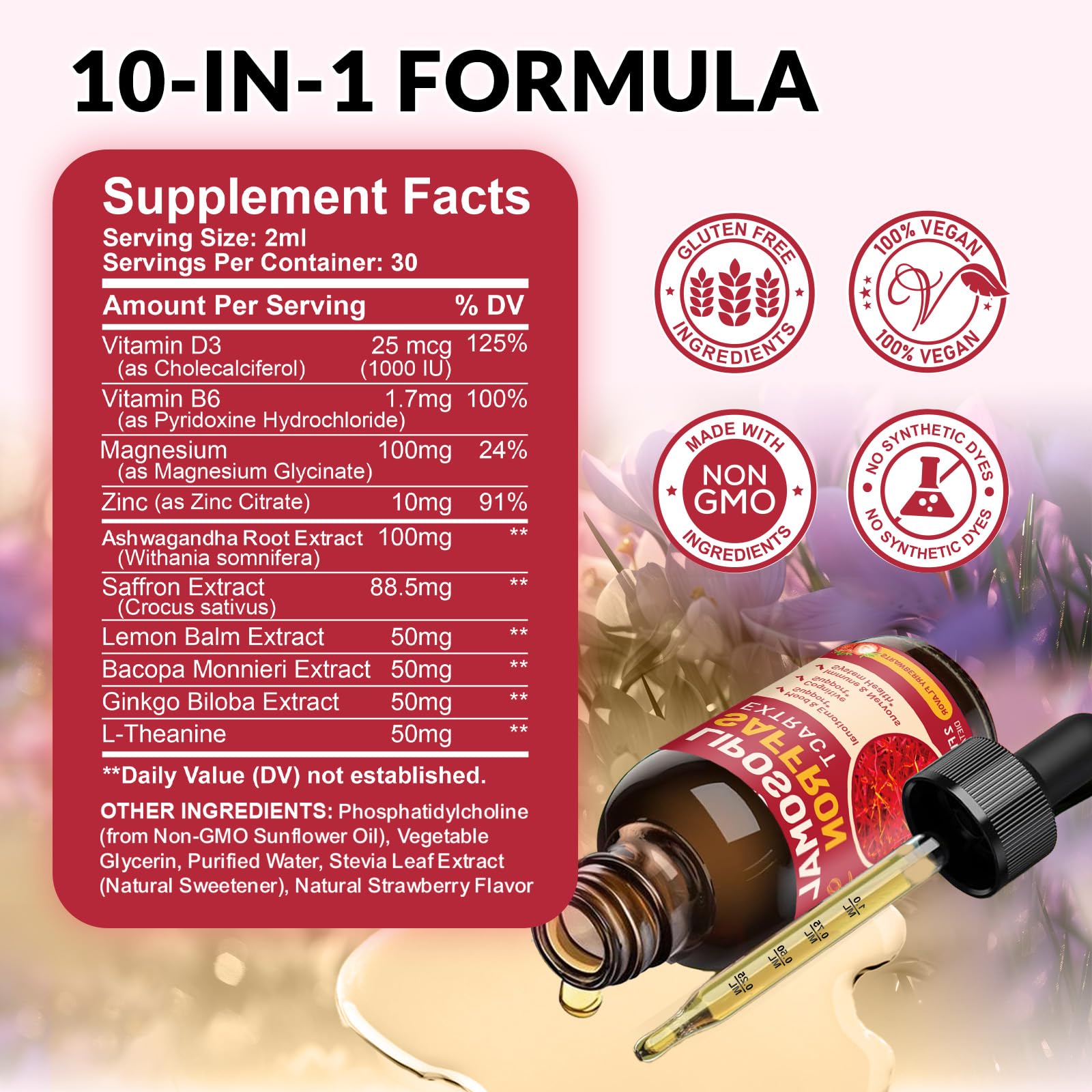 ReviNutra saffron liposomal drops deliver enhanced absorption