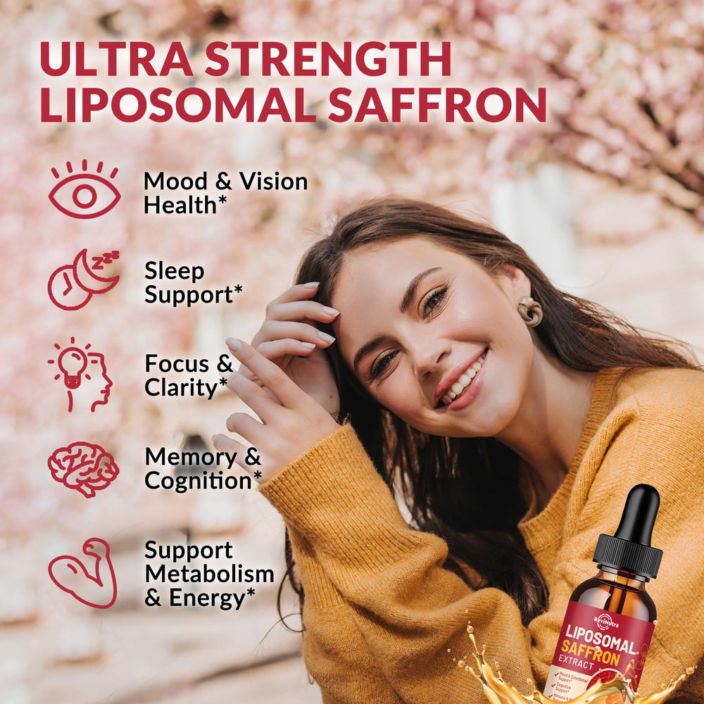 ReviNutra saffron mood support drops promote balance and focus