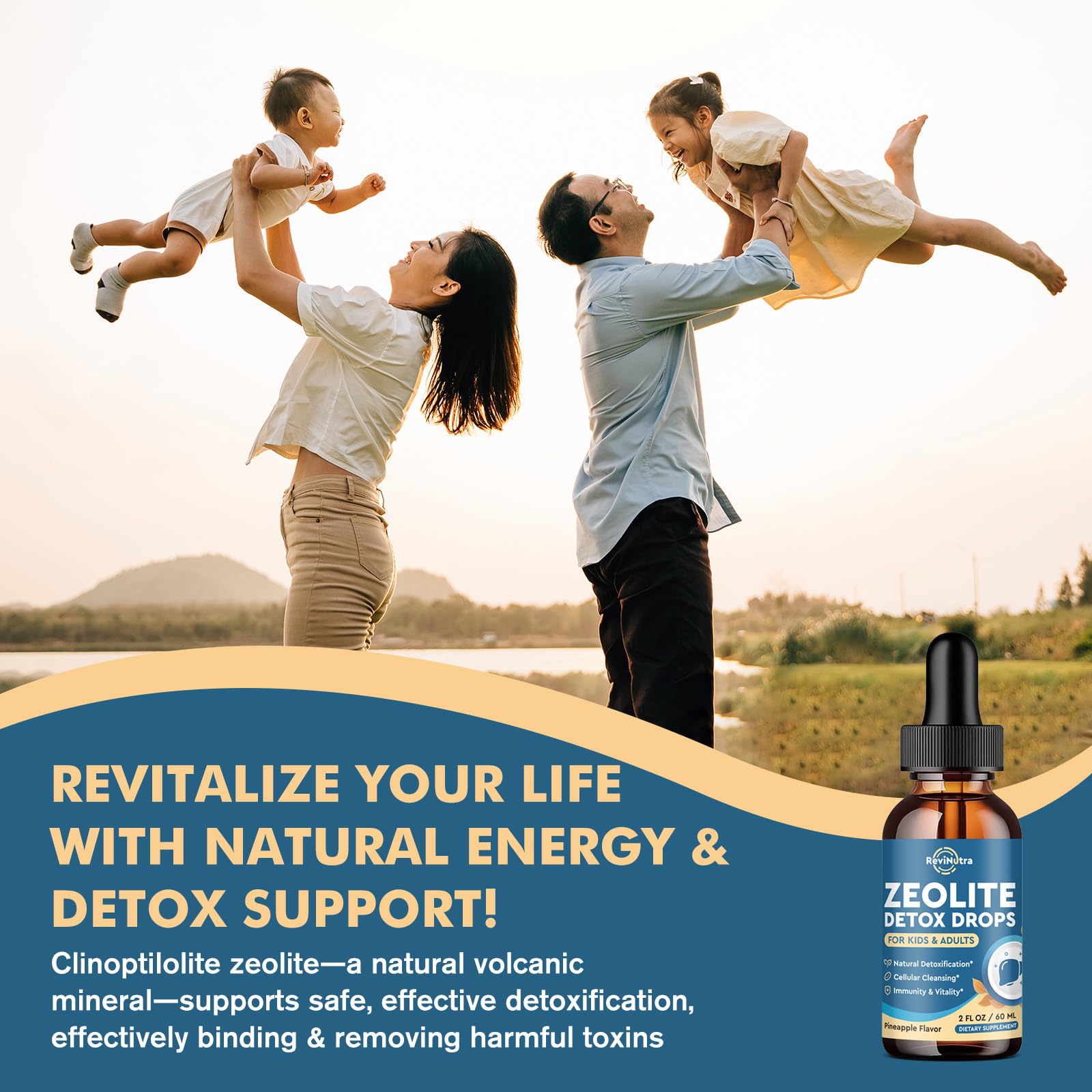 Emphasis on immunity and liver support with zinc and magnesium in ReviNutra Detox