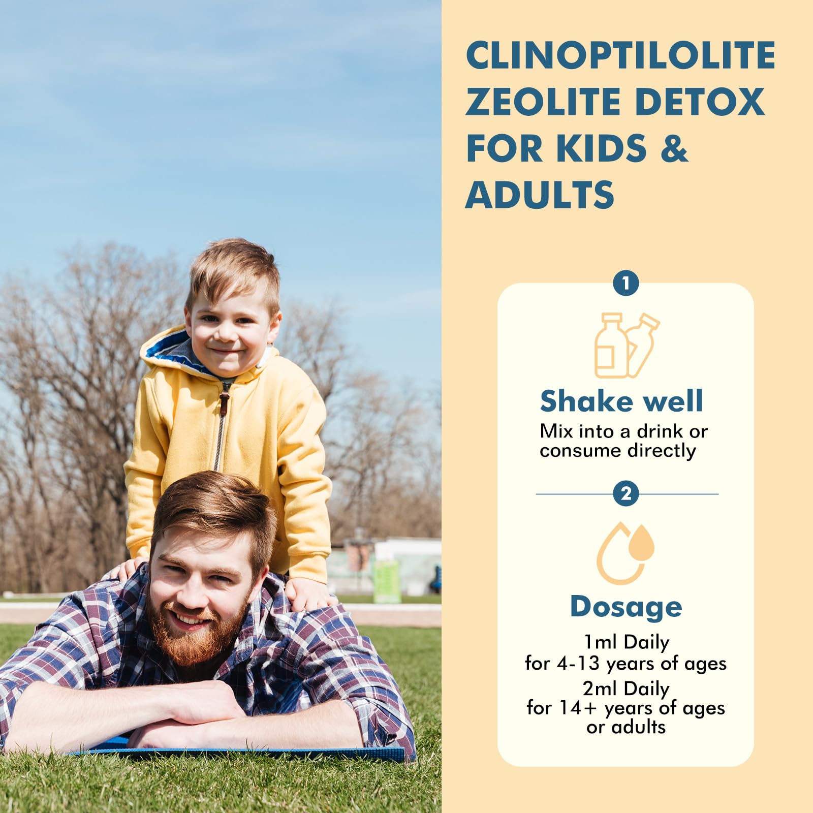 Bottle label highlighting pineapple flavor and vitamin D3 in ReviNutra Detox