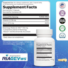 REVITALIZE NAD+ capsules closeup for easy daily energy support.