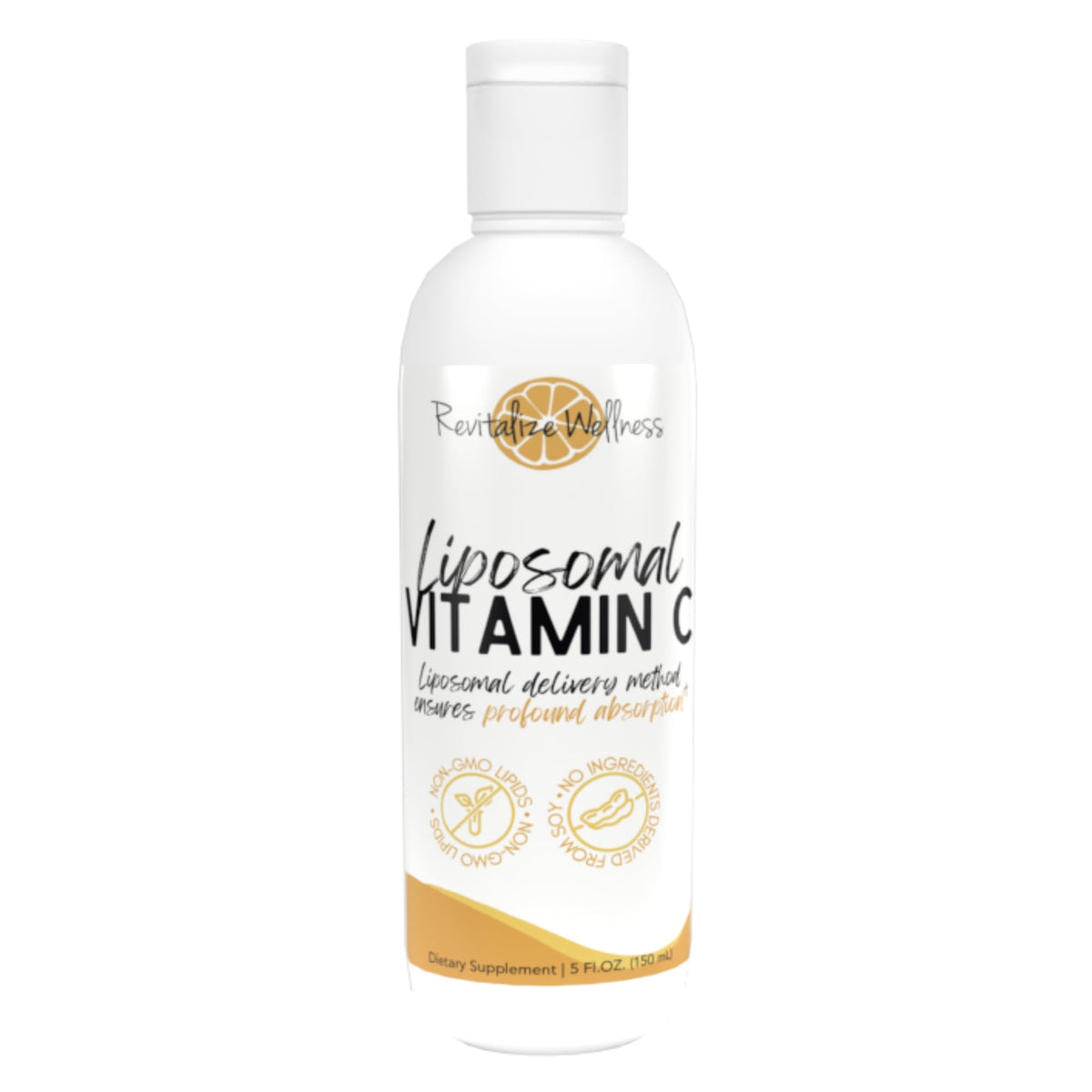Revitalize Wellness Liposomal Vitamin C bottle for easy daily intake and high absorption