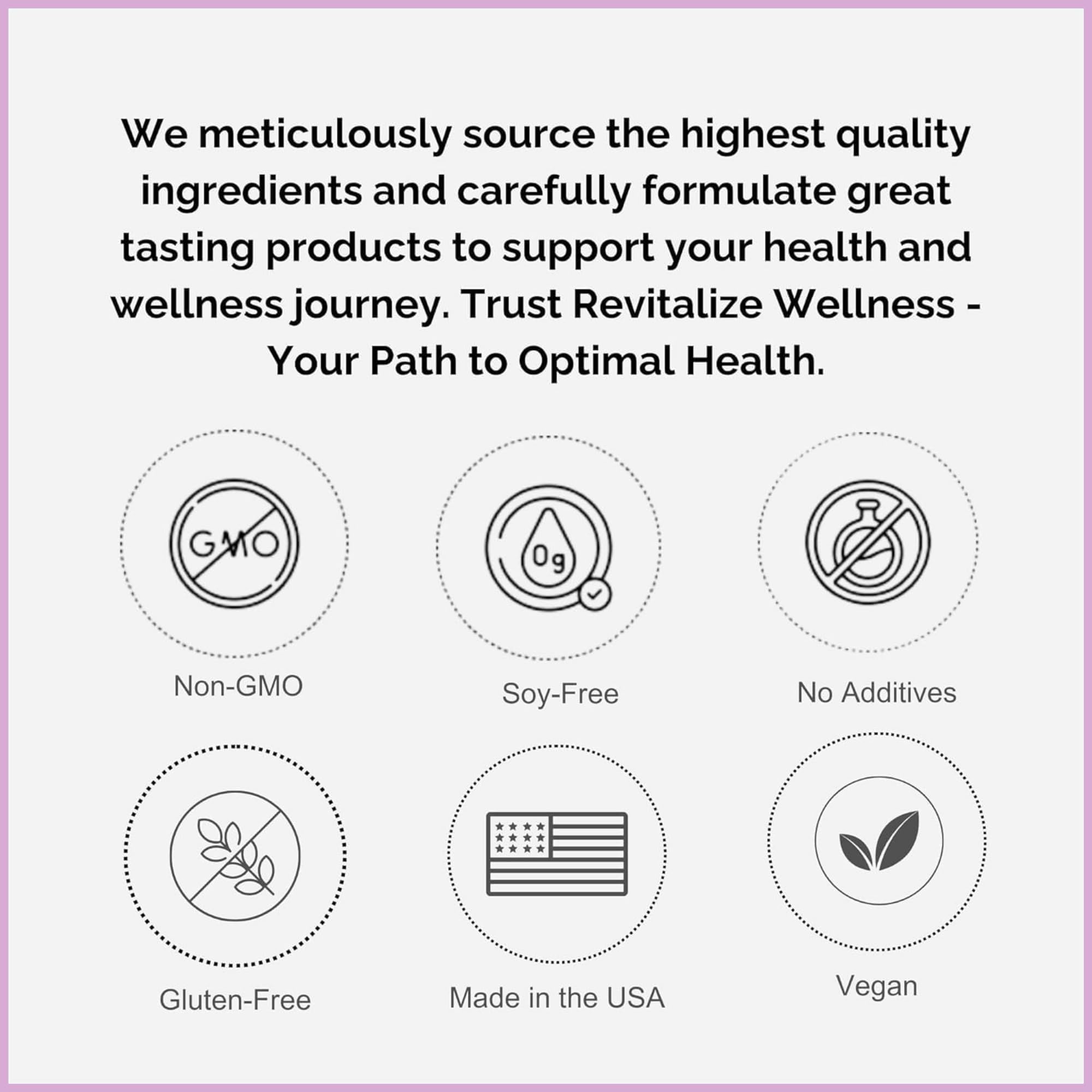 Revitalize Wellness Vitamin C chewables berry-blast label close-up emphasizes 500 mg per serving.