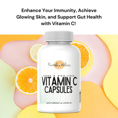 Revitalize Wellness Vitamin C packaging; vegan-friendly capsules and corn-free formula