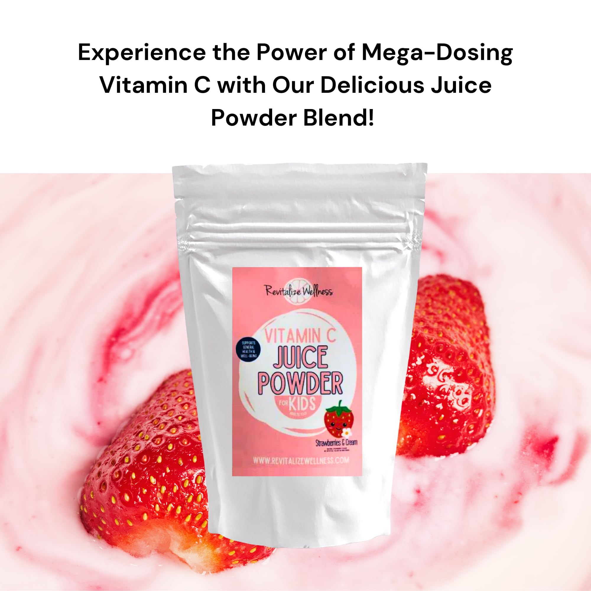 Revitalize Wellness Vitamin C powder measuring scoop for precise dosing