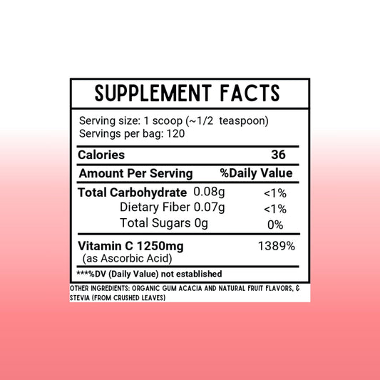 Revitalize Wellness Vitamin C powder mixed into water for quick intake
