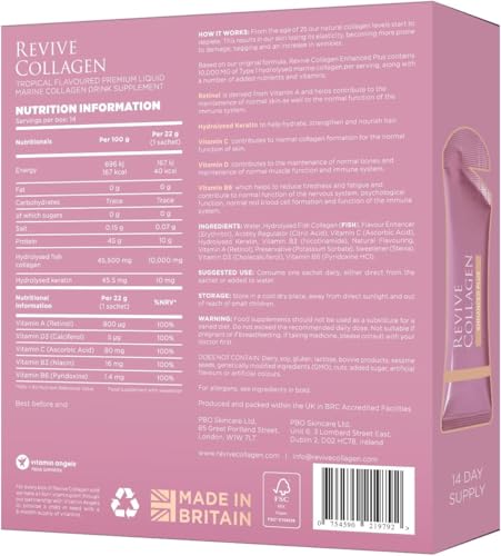 Pouring Revive Collagen Enhanced Plus shot for quick daily collagen boost