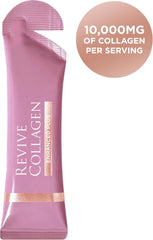 Glass of water with Revive Collagen Enhanced Plus mixed in for hydration and skin support