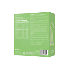 Revive Collagen packaging on shelf communicates vegan wellness choice.