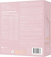 Closeup of Revive Collagen Premium sachets for convenient daily hydration.