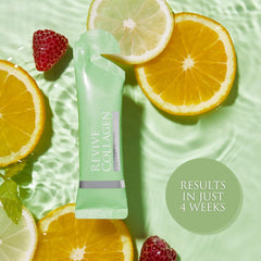 Raspberry flavor sip showing enjoyable daily routine with Revive