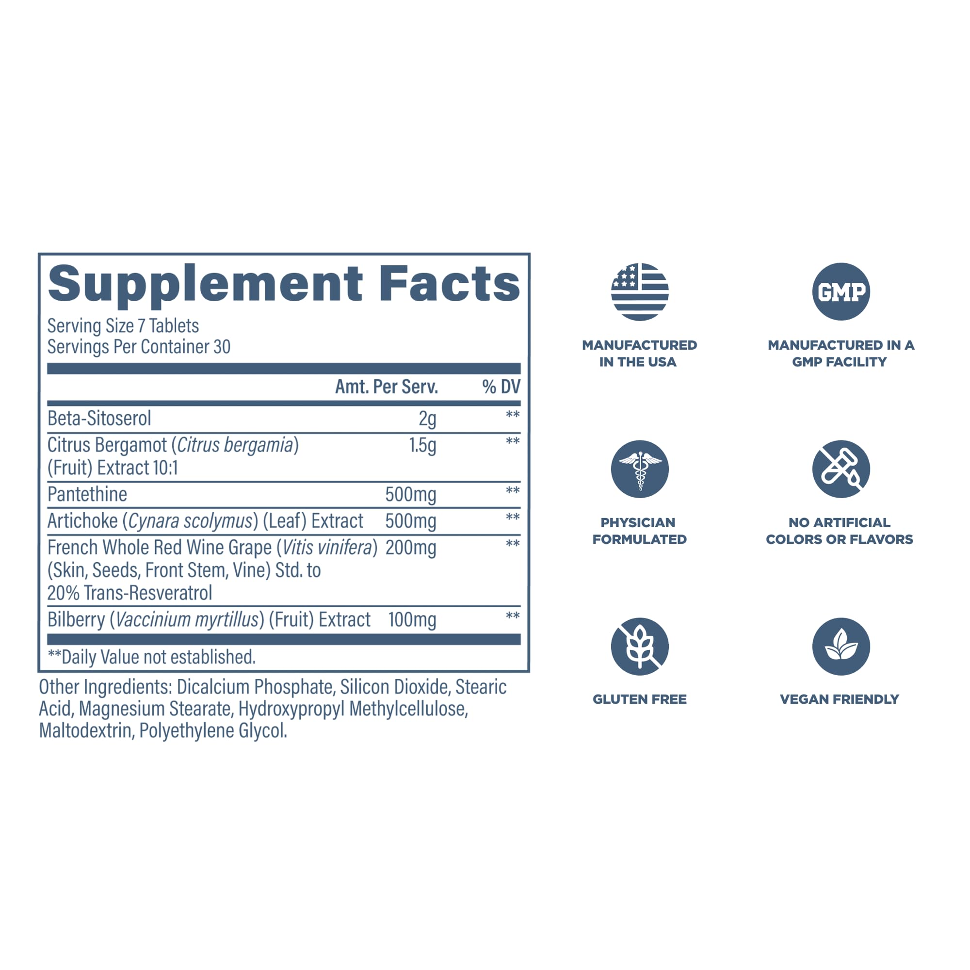 Revive MD Beta-Sitosterol ingredient panel on packaging.