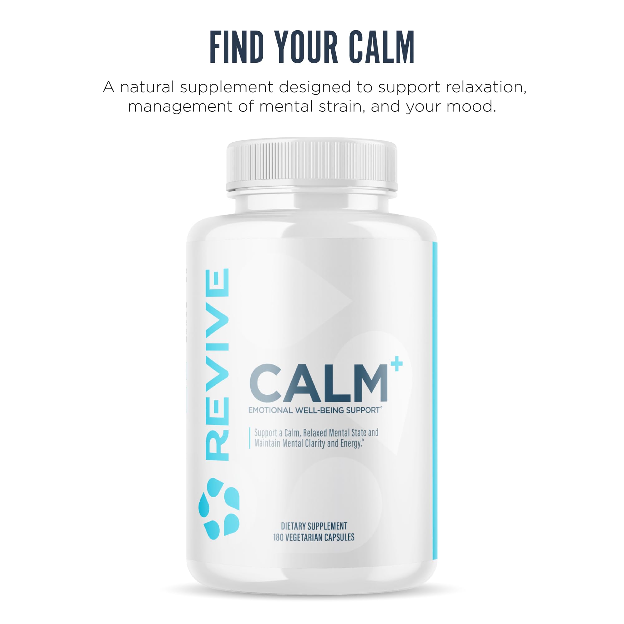 Revive MD Calm capsules being dispensed for daily relaxation use.