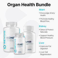 Revive MD Kidney bottle label features blood flow support ingredients.