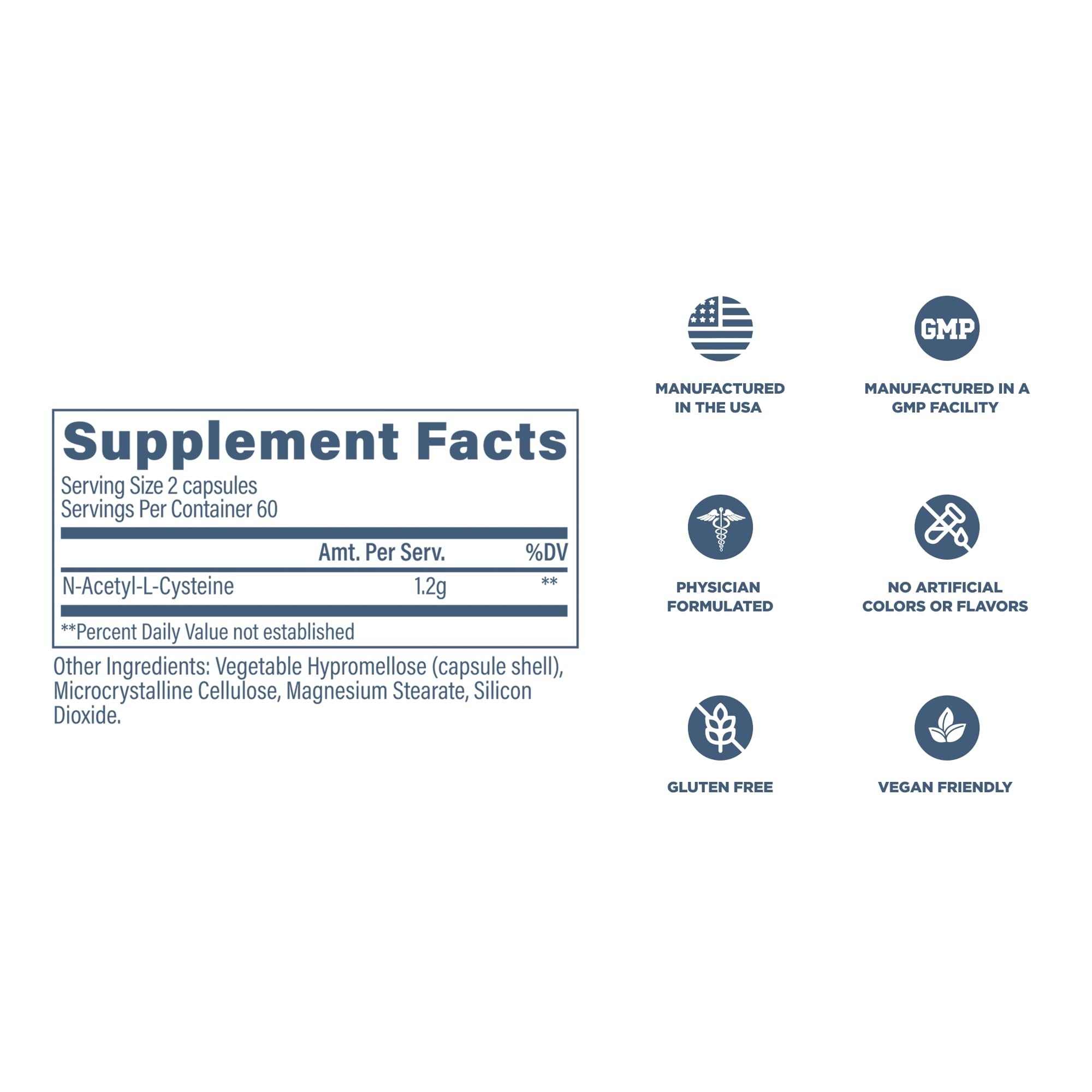 Revive MD NAC packaging box highlighting doctor-formulated natural ingredients