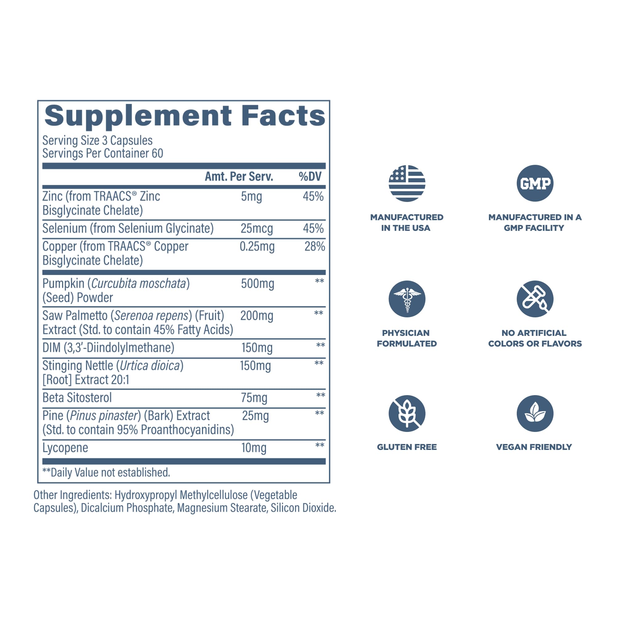 Beta-sitosterol ingredient focus suggesting urinary comfort potential.