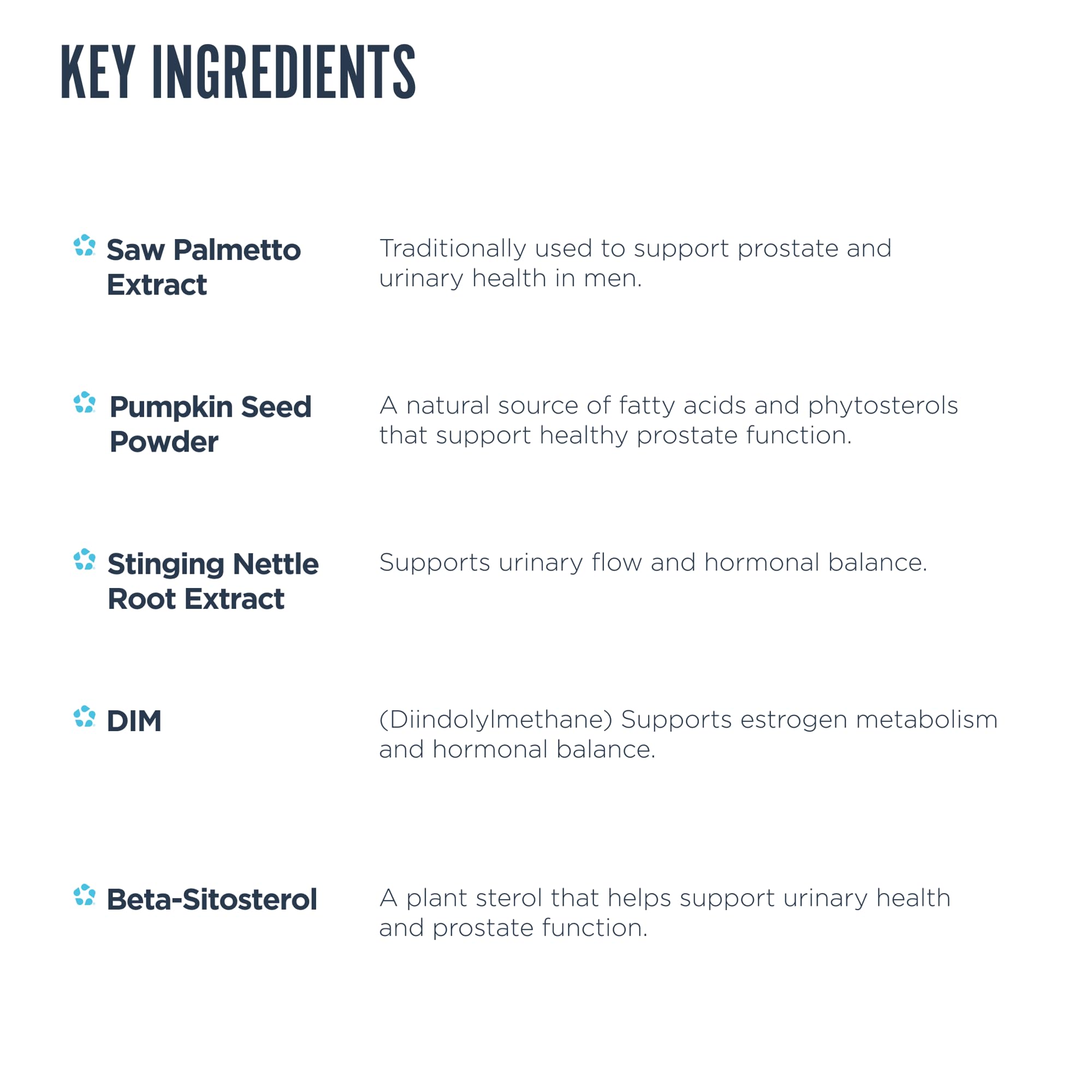 Saw palmetto ingredient focus highlights natural support in Revive MD Prostate.