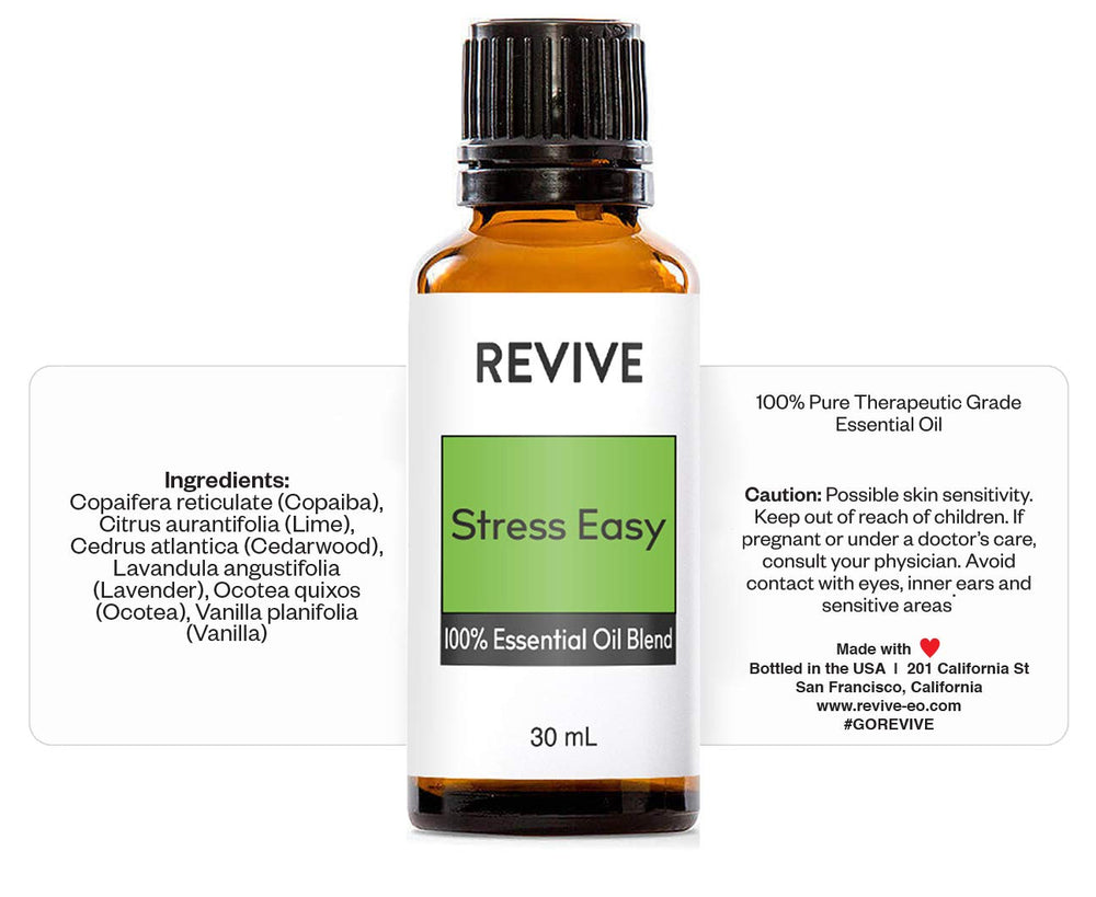 REVIVEEO Stress Easy diffuser drops releasing aroma for relaxation.