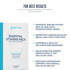 Revive MD Vita Pack travel-friendly packaging for on-the-go use.