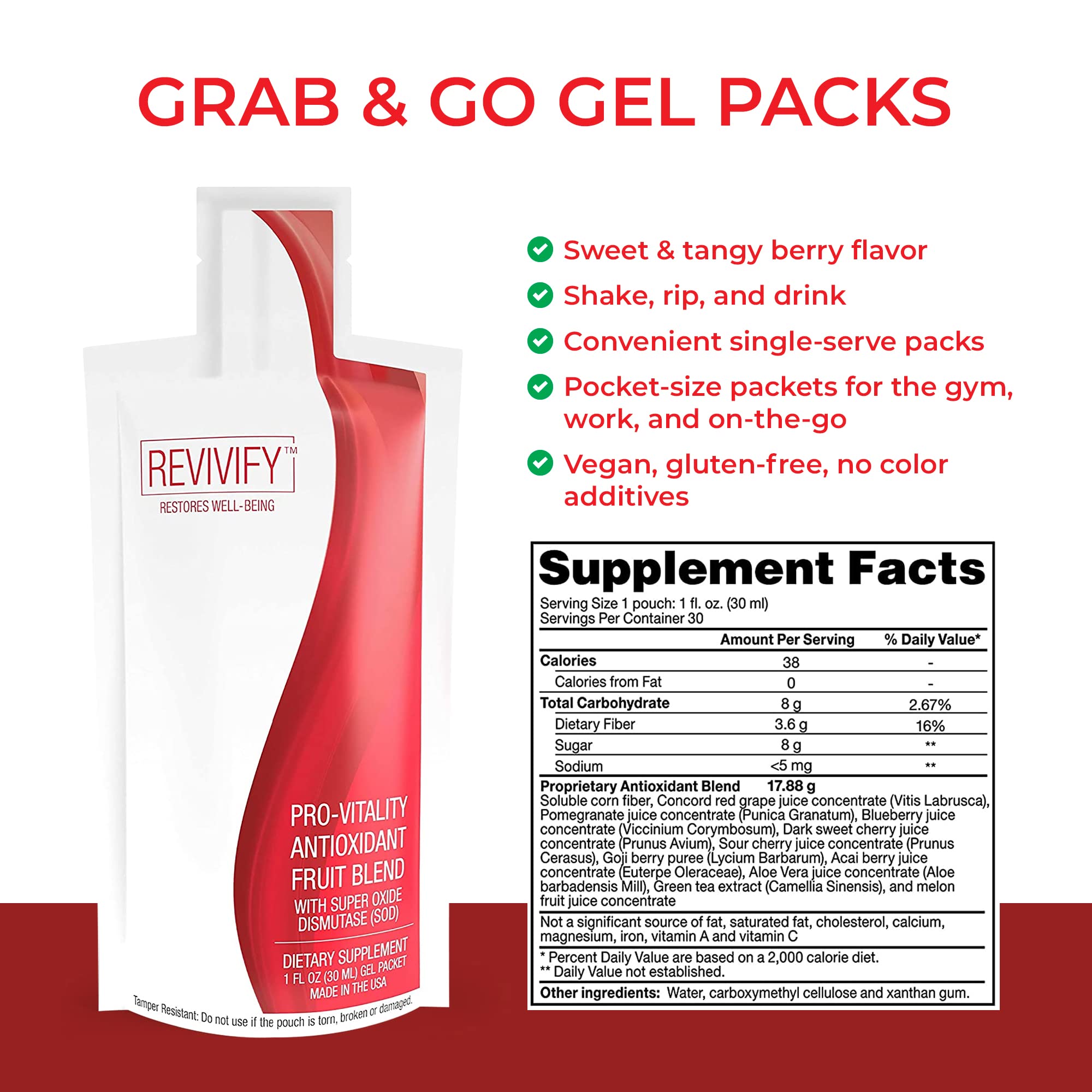 REVIVIFY packaging close-up showing 30-day supply.