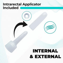 REVIVOL-XR Advanced Hemorrhoid Treatment application demonstrates external and internal use.