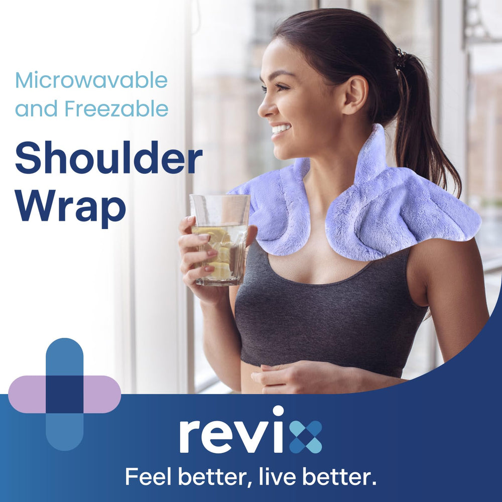 REVIX large-curve neck wrap highlights shoulder coverage for upper back comfort