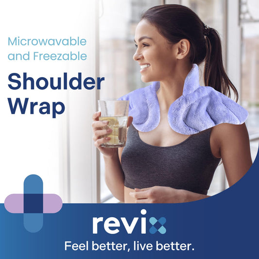 REVIX large-curve neck wrap highlights shoulder coverage for upper back comfort
