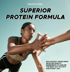 Revolution Nutrition High Whey 24-serving count highlights long-lasting protein supply.