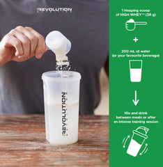 Revolution Nutrition High Whey flavor variety image showcases diverse taste options.