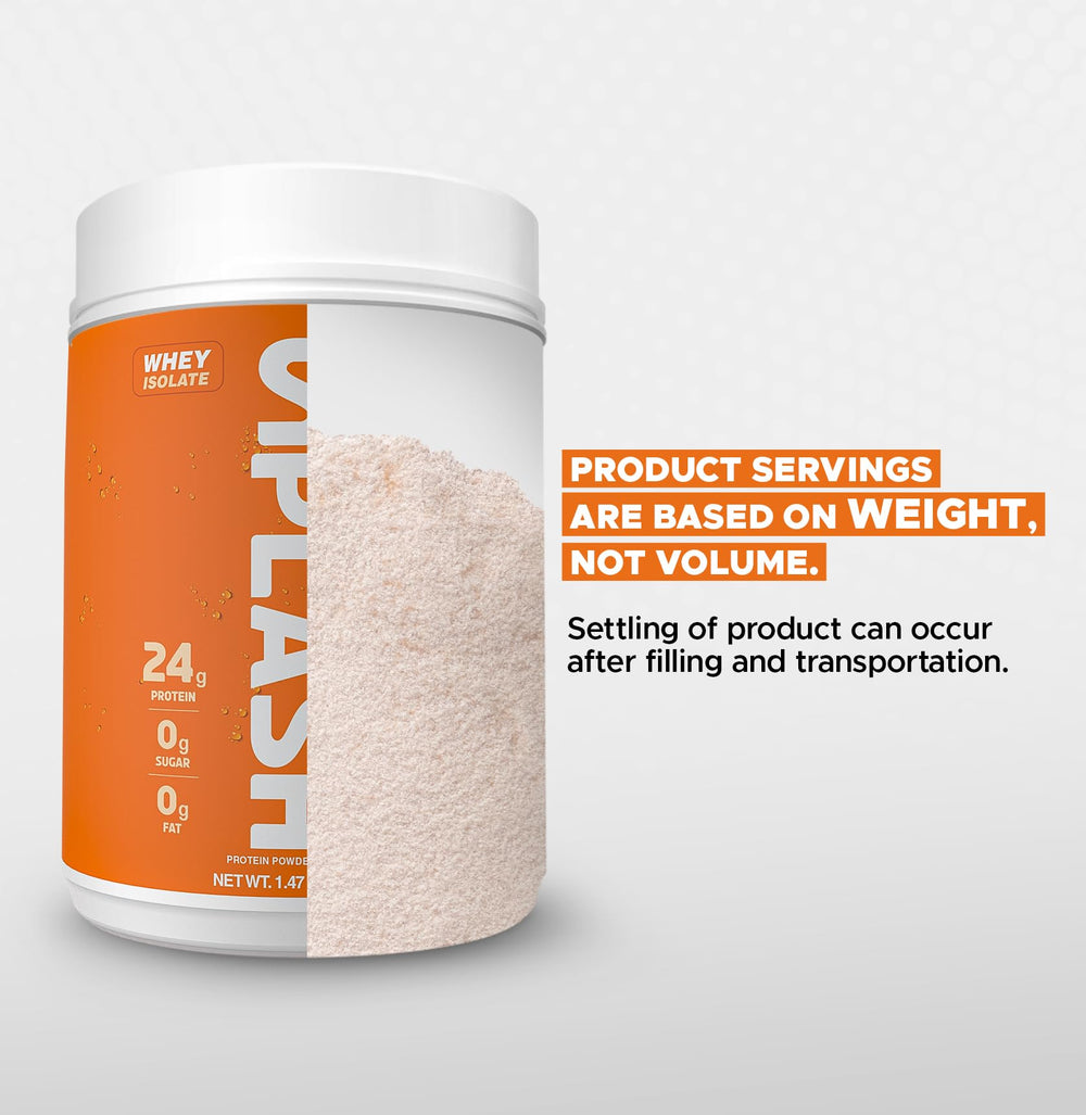 Revolution Nutrition Splash Clear Protein powder being scooped from a tub.