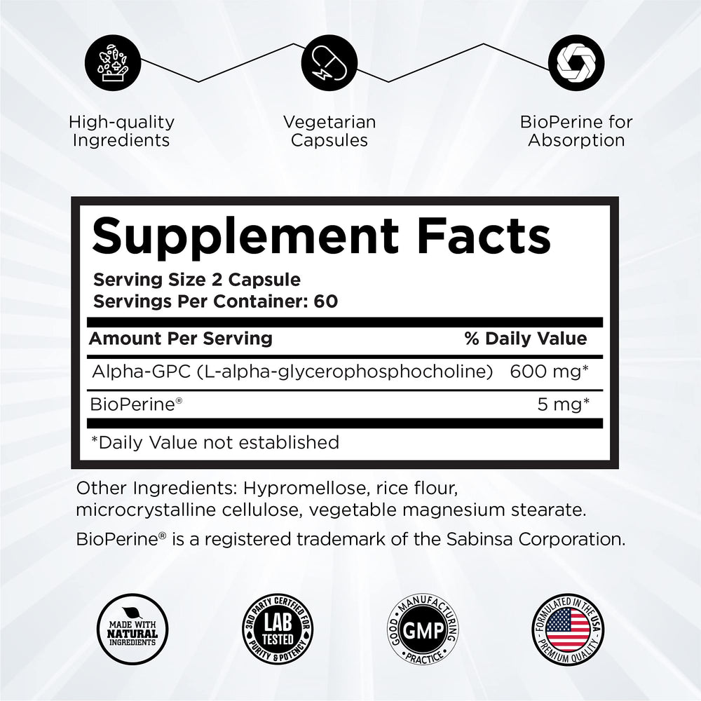 Revolution Science Alpha GPC workout prep highlighting mental energy before training