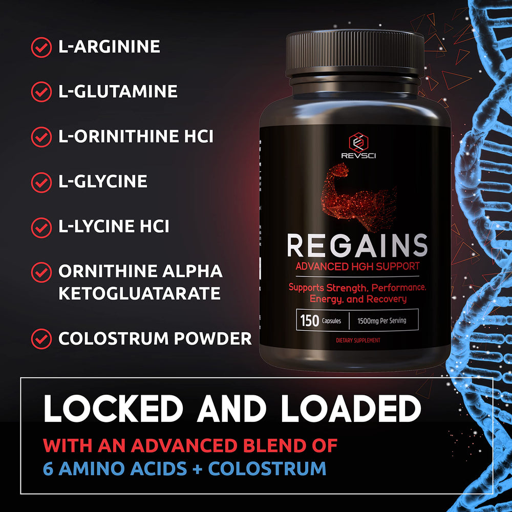 Regains in gym setting implying performance support during intense training.