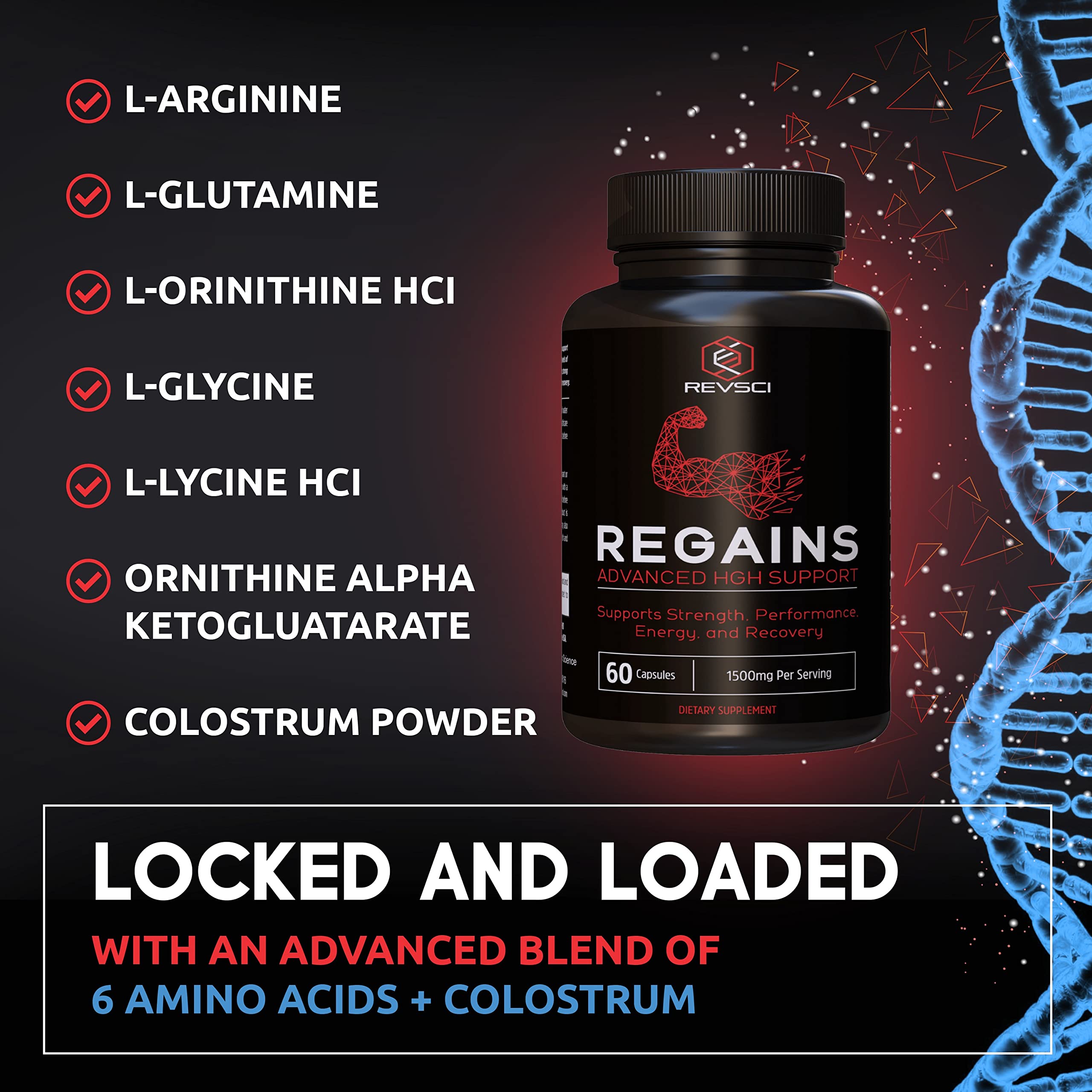 Regains HGH in-use shot conveys an active training lifestyle