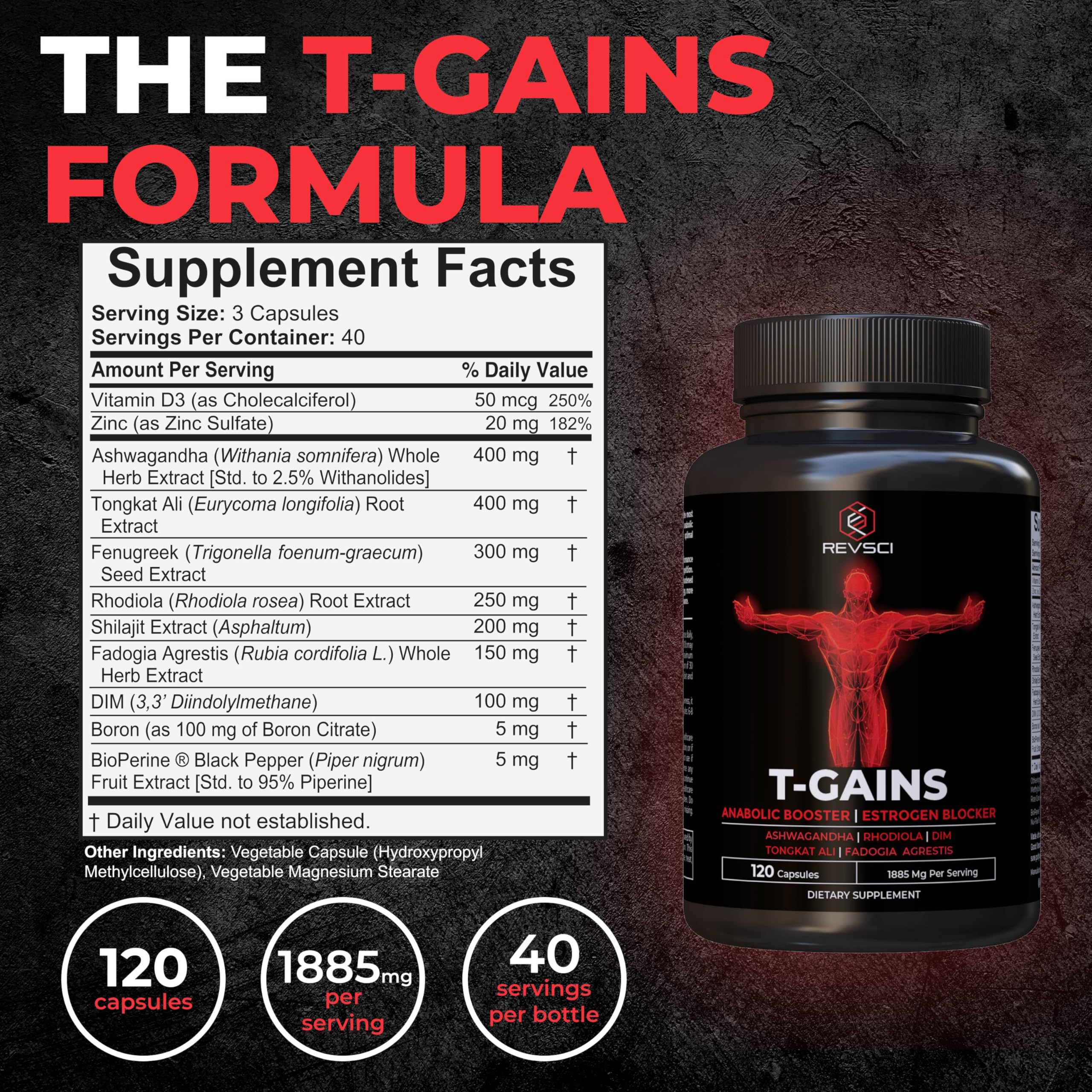 Bottle seal detail emphasizing freshness and purity of Revolution Science T-GAINS.