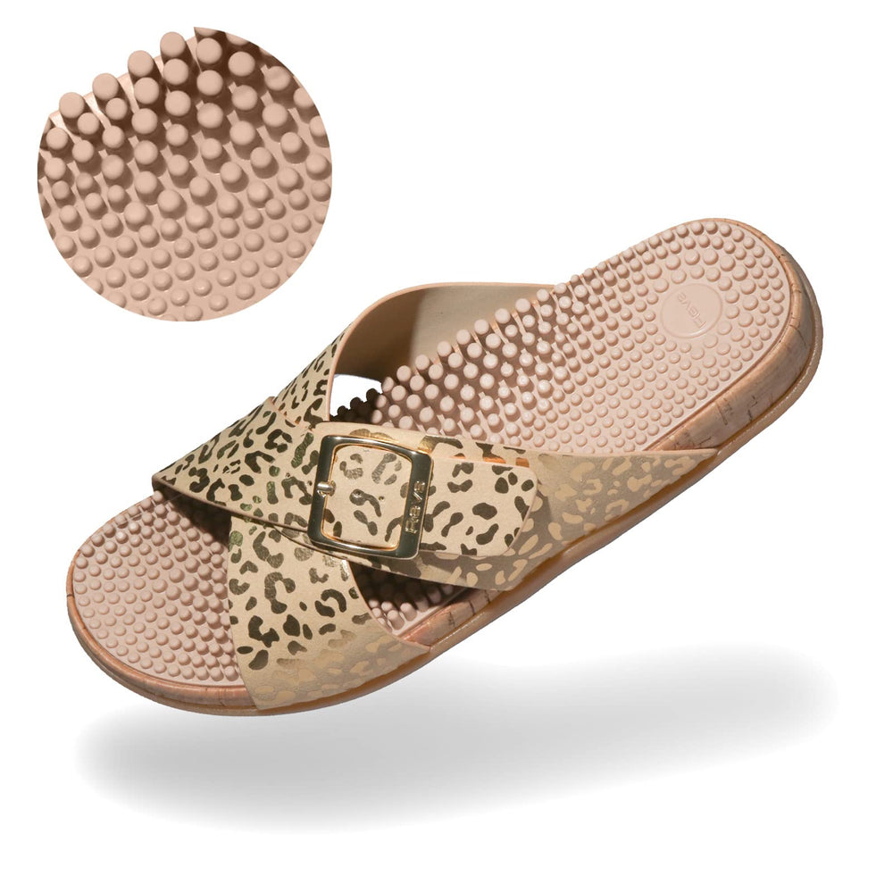 Elastomer cushioned sole providing shock absorption for comfortable all-day wear