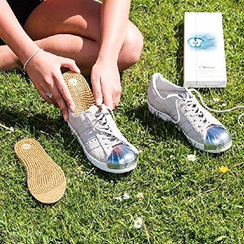Revs Insole in athletic shoe demonstrating versatile use during activity