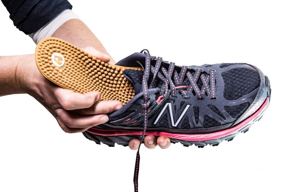 Close-up of Revs nodules for targeted foot massage and support