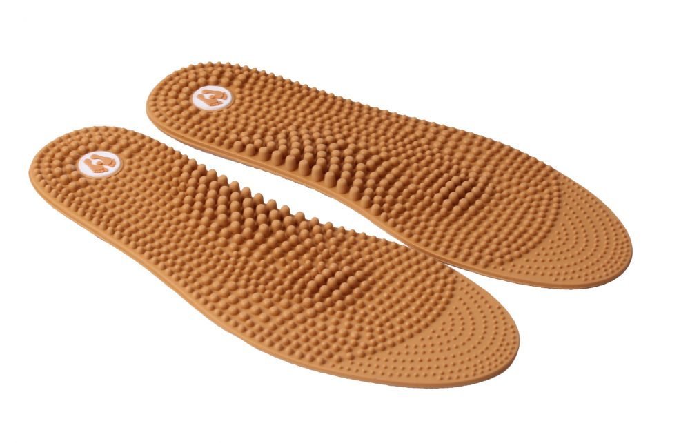 Revs Reflexology Insole side view showing nodules for comfort and impact absorption