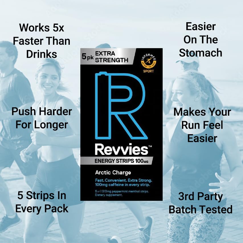 Revvies Tropical Hit strip offers a light, stomach-friendly pick-me-up during activity