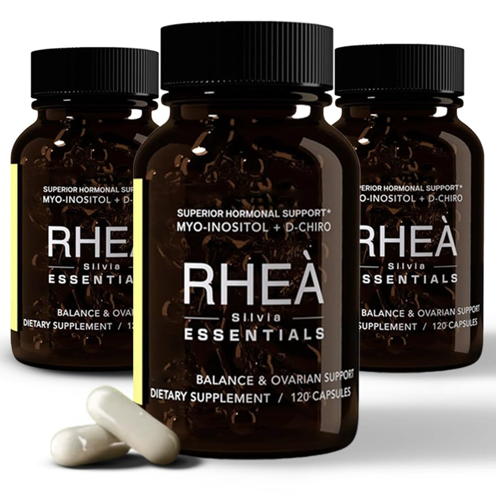 RHEASILVIA bottle-label showing 40:1 ratio for daily hormone support