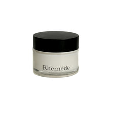 Rhemede Restoration Balm jar highlighting soothing formula for irritated skin