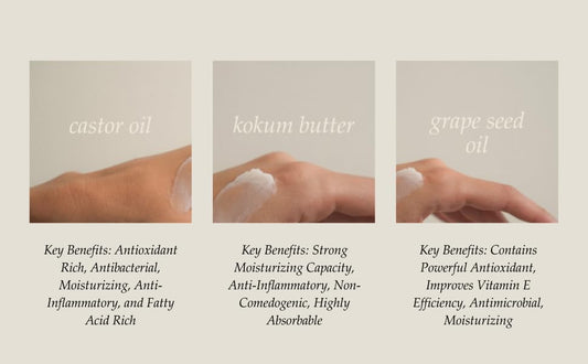 Close-up of creamy balm texture for nourishing skin