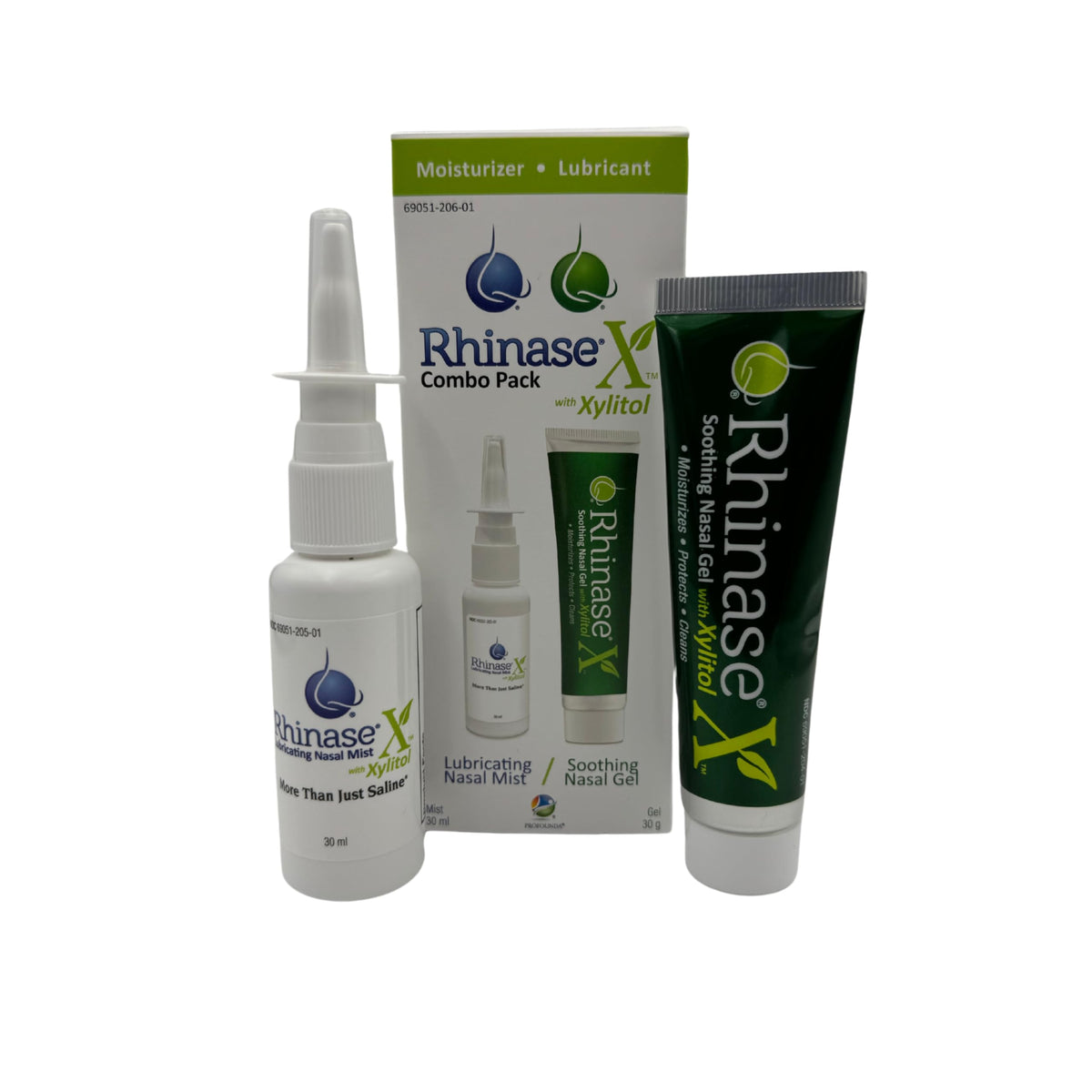 Rhinase nasal gel 30g front view, moisture-protective formulation for nasal comfort