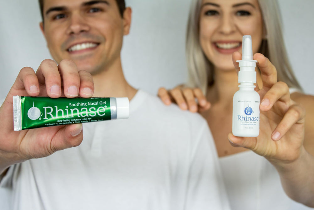 Rhinase dual salt formulation helps hydrate nasal passages gently.